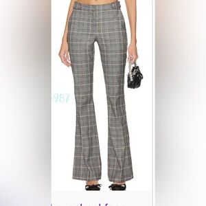 Size 2 LoveShackFancy new with tags plaid dress pants